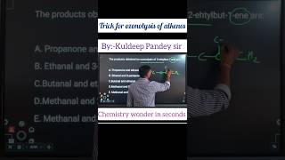 Trick for ozonolysis of alkenes class 12 chemistry best trick chemistryolympiad jee iitjee [upl. by Lion]