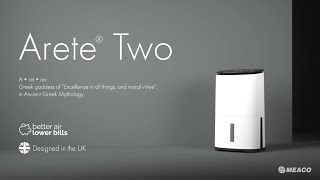 Introducing Arete® Two our fastest most efficient dehumidifier yet  Meaco [upl. by Cleopatre]