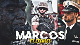 MARCOS 😈  FTEXCUSES X MARINE COMMANDO EDIT [upl. by Onitsuj28]