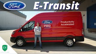 Ford ETransit AllElectric Van  Full Review and Test Drive [upl. by Anitsyrhc]