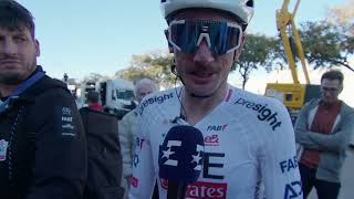 Brandon McNulty  Interview at the finish  Trofeo Calvia 2024 [upl. by Annawat9]