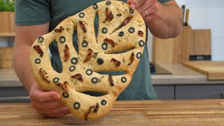 Fougasse simple et rapide parfaite pour lapéritif [upl. by Urdna]