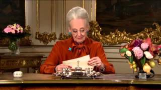 Her Majesty Queen Margrethe II of Denmark Delivers Her New Year Speech [upl. by Dustman384]