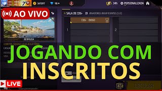 🔴JOGANDO COM INSCRITOS 🔴 LIVE DE FREE FIRE AO VIVO AGORA 🔴 FF AO VIVO  X1 DOS CRIA 4X4 [upl. by Peggi]