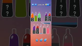 Level 218 Water Sortpuz Color Puzzle Shorts Games Play shorts braintest watersortpuzzlesolution [upl. by Ainitsirc]