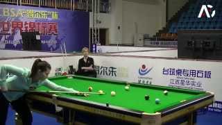 2015 Chinese 8Ball World Championship  Allison Fisher vs Kamila Khodjaeva [upl. by Hatnamas]