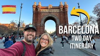 Two Days in BARCELONA  Perfect 48 Hour Budget Itinerary [upl. by Yelnikcm]