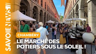 Le marché des Potiers s’est tenu sous le soleil à Chambéry ☀️🎨 [upl. by Atonsah694]