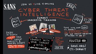 8 SANS Cyber Threat Intelligence CTI Summit Conference Visuals Day 1 2022 [upl. by Seavey685]