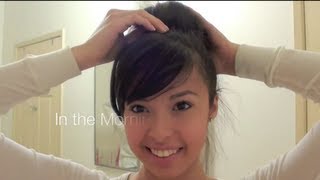 Tip  5  Sock Bun Loose Curls No Heat [upl. by Hahcim166]