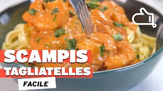 Scampis Tagliatelles  La Recette Incontournable à Tester Absolument [upl. by Bowra]