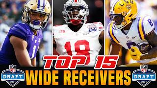 Top WRs in the 2024 NFL Draft  Wide Receiver Rankings [upl. by Aicnom]