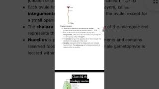 Sexual reproduction in flowering plants notes  class 12 th biology notes  chapter2 notes shorts [upl. by Freda]