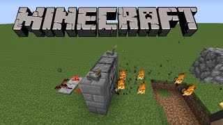 How to make a Machine GunFlamethrower in Minecraft [upl. by Ilowell183]