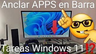 💻📌 Como ANCLAR y DESANCLAR PROGRAMAS en la BARRA de TAREAS de WINDOWS 11 [upl. by Nevram]