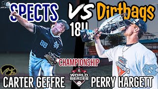 Champtionship Game PG World Series 18U With The Dirtbags VS Spects National [upl. by Casanova]