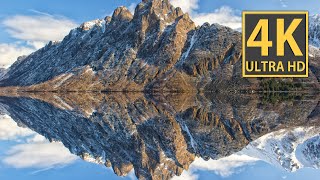 4K MOUNTAINS CONQUERED by 4K 60fps HDR ULTRA HD  Drone Footage [upl. by Nylleoj]