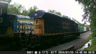 240728 North Facing Backyard Railcam [upl. by Neddra]