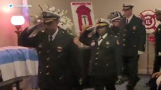 Visitation held for fallen CFD firefighter Jermaine Pelt [upl. by Devora]