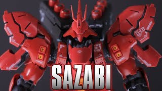 1144 Real Grade RG Sazabi Review  MOBILE SUIT GUNDAM CHARS COUNTERATTACK  逆襲のシャア サザビ [upl. by Akim]