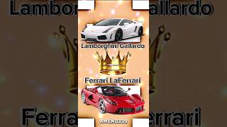 lamborghini Gallardo 💜 VS Ferrari LaFerrari ❤ shorts car edit vs [upl. by Grae]