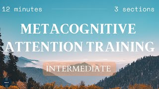 Intermediate 5  Attention Training Technique ATT  Metacognitive Therapy [upl. by Canfield52]