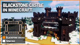 Minecraft How to build a Blackstone Castle  Tutorial [upl. by Sitoiganap]