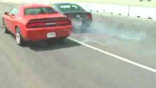 Ford Mustang Bullitt Vs Dodge Challenger SRT8 [upl. by Iaka]