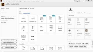 Configure Adobe FrameMaker 2019 to Work with Structure [upl. by Susie]