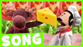 Lets Make a Sandwich Song  Simple Food Song for Kids [upl. by Ahsitram312]