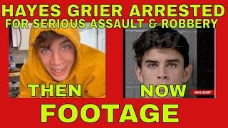 HAYES GRIER social media STAR ARRESTED for SERIOUS ASSAULT amp ROBBERY FOOTAGE of HAYES GRIER [upl. by Onitnerolf572]