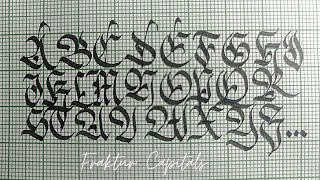 Fraktur font  Capitals [upl. by Lletnuahs]