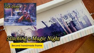 ASMR Stitching a Magic Night No talking Relaxing sounds of threads [upl. by Kcirrek]