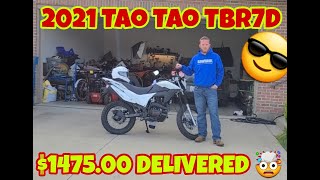 2021 TAOTAO TBR7 250cc STREET LEGAL CHEAP DIRT BIKE [upl. by Otanod575]