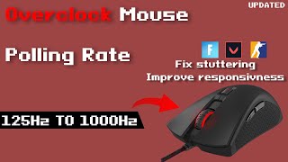 How to overclock usb mouse rate to quot1000hz polling ratequot [upl. by Karla514]