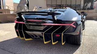 Blackhawk Museum  Lamborghini Centenario STARTUP [upl. by Wenoa]