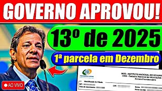 ✅13º salário 2025 1ª PARCELA em DEZEMBRO  Veja o calendário completo [upl. by Watt242]