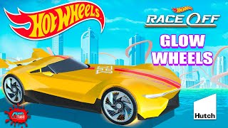 Hot Wheels Race Off Daily Challenge New Glow Wheels [upl. by Perloff]