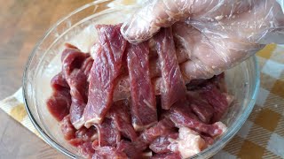 【cc】Chinese teach you how to tender beef in 20 minutes  This is the real Chinese secret [upl. by Xanthus]