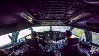 FULL COCKPIT VIEW Airbus A320200  Landing at Amsterdam Schiphol Airport [upl. by Irra749]