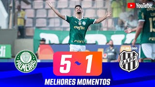 PALMEIRAS 5 X 1 PONTE PRETA  MELHORES MOEMNTOS  QUARTAS DE FINAL  PAULISTÃO 2024 [upl. by Terej790]