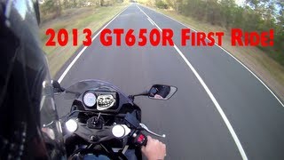 2013 Hyosung Gt650r First Ride [upl. by Yate]