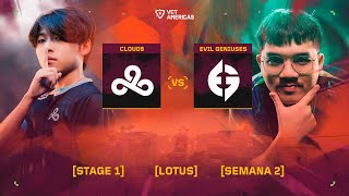 C9 vs EG — VCT Americas Stage 1 — S2D3 — Mapa 1 [upl. by Dublin]