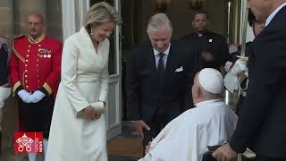 Highlights Pope Francis first full day in Bruxelles September 27 2024 [upl. by Terese]