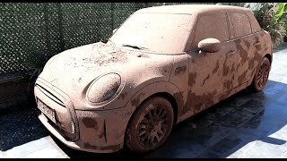 3 YEARS UNWASHED CARS  Wash the Dirtiest Mini Cooper [upl. by Suoicul]