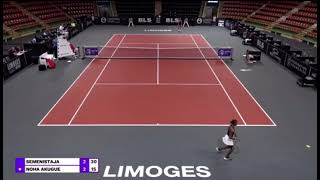 Live Tennis Coverage WTA 125k Limoges Noma Noha Akugue 🇩🇪 Vs Daja Semenistaja 🇱🇻 [upl. by Leese]