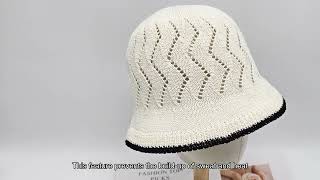 Outdoor Hat Manufacturer In China Bucket Hats With Rmbroidered Logos UVprotective Elastic Caps [upl. by Olaf500]