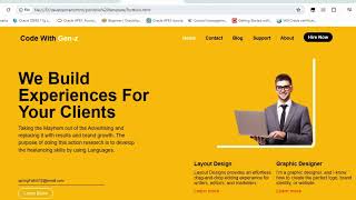 How to make a Portfolio Web Page Using HTML CSS  Beginners Guide [upl. by Rialc464]