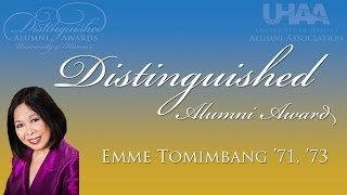 2014 Distinguished Alumni Awards Emme Tomimbang [upl. by Saidee]