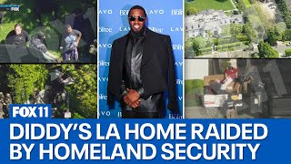 Sean Diddy Combs home raided by Homeland Security [upl. by Enoitna928]